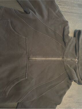 lululemon athletica Black Cowl Neck Half-Zip Sweater